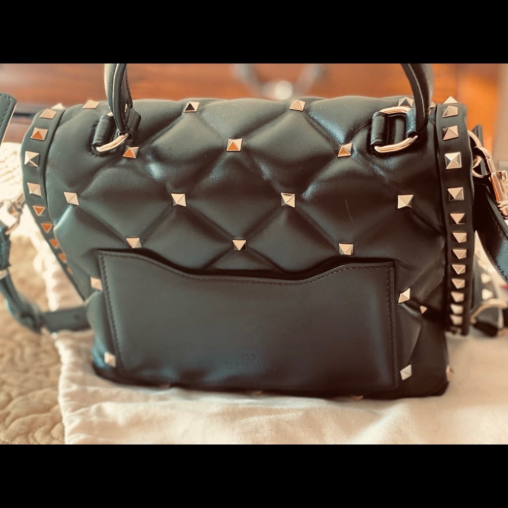 Valentino leather stud handbag - Picture 4 of 5